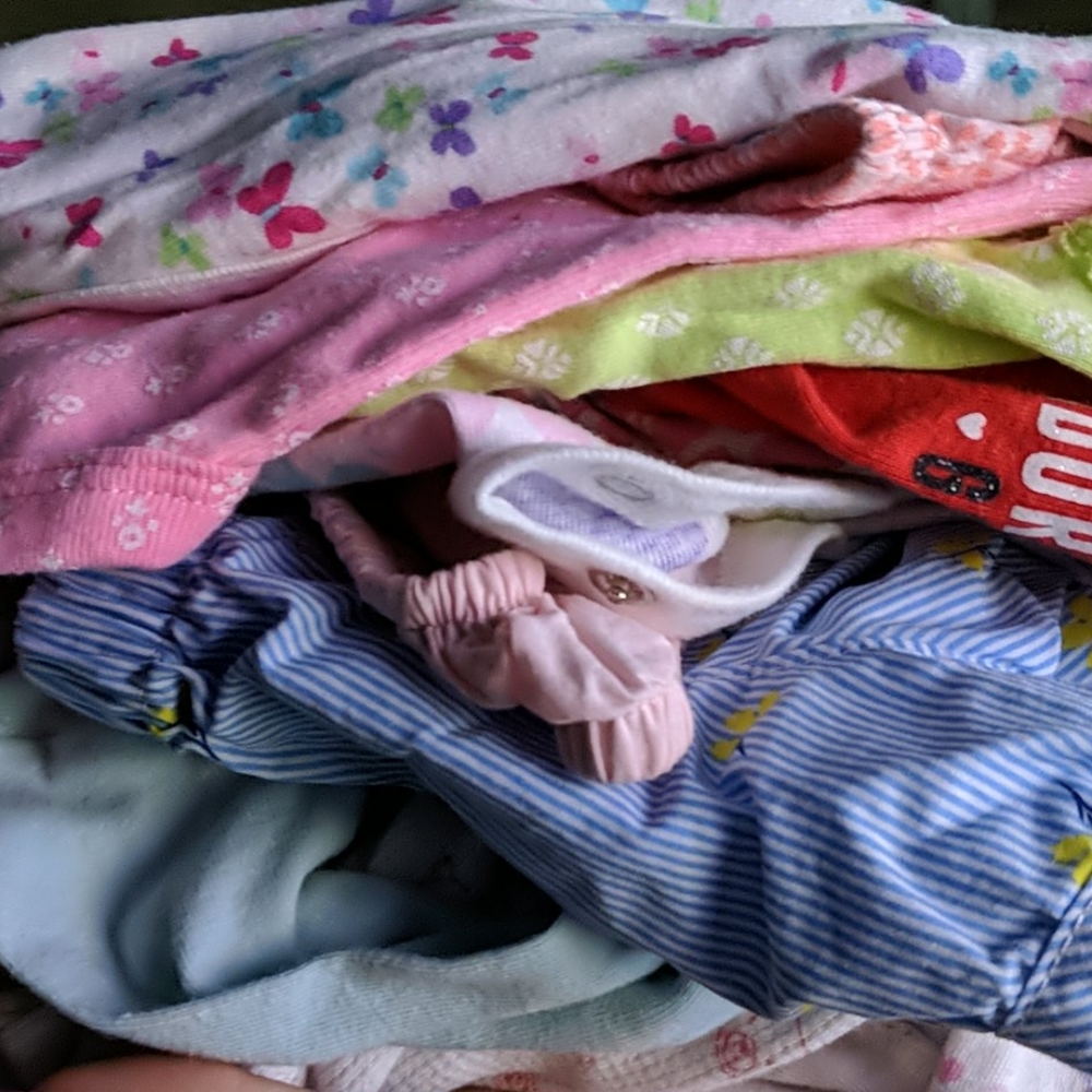 Bundle of 20 girls newborn clothing pieces